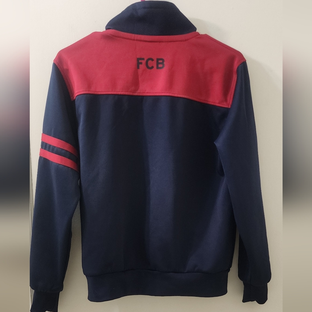 FC Barcelona Red‎ and Blue Athletic Jacket with Embroidered Crest - Picture 7 of 7